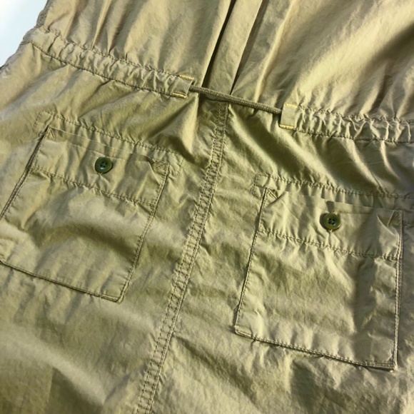 NWOT, GAP Cargo Dress, Khaki Green w/Draw String Waist - Picture 6 of 16